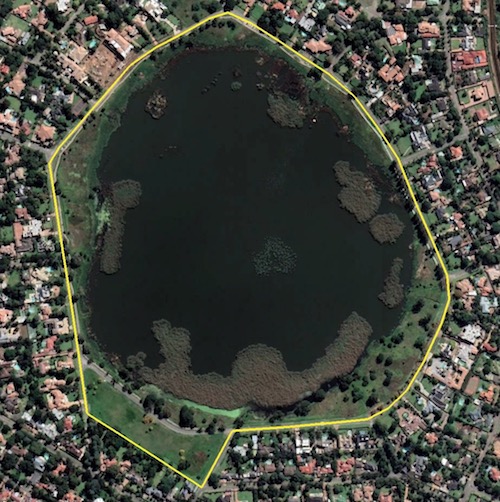 Google Earth image showing extent of Conservancy